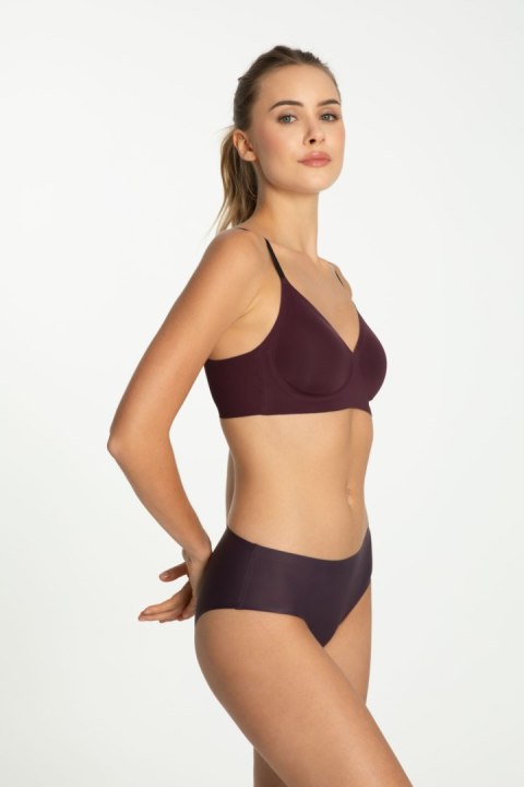 Figi Model Dark Plum Simple Classic Śliwka - Julimex Figi Model Dark Plum Simple Classic Śliwka - Julimex