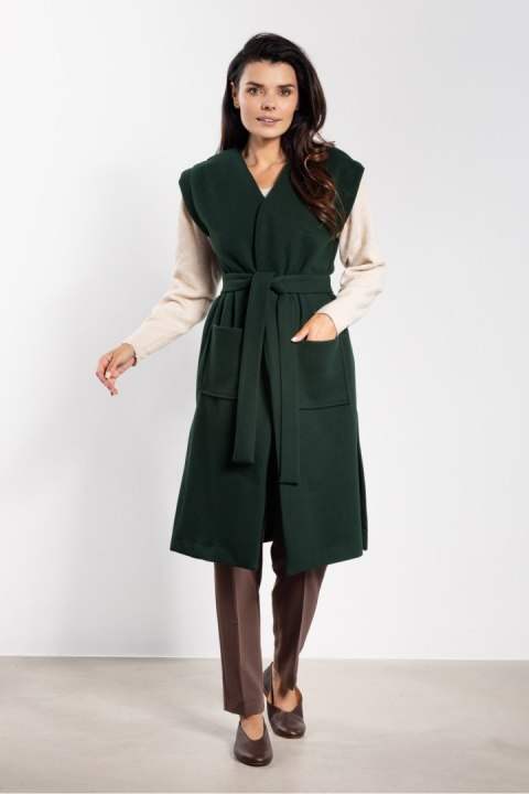Kamizelka Model A753 Bottle Green - awama Kamizelka Model A753 Bottle Green - awama
