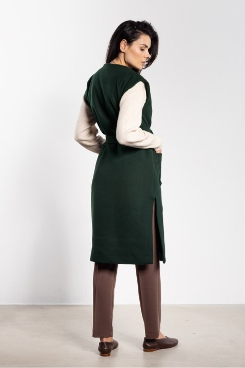 Kamizelka Model A753 Bottle Green - awama Kamizelka Model A753 Bottle Green - awama