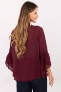 Koszula Damska Model MI-KS-92330.07 Bordo - Italy Moda