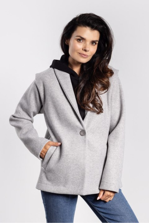 Kurtka Damska Model A752 Grey - awama Kurtka Damska Model A752 Grey - awama
