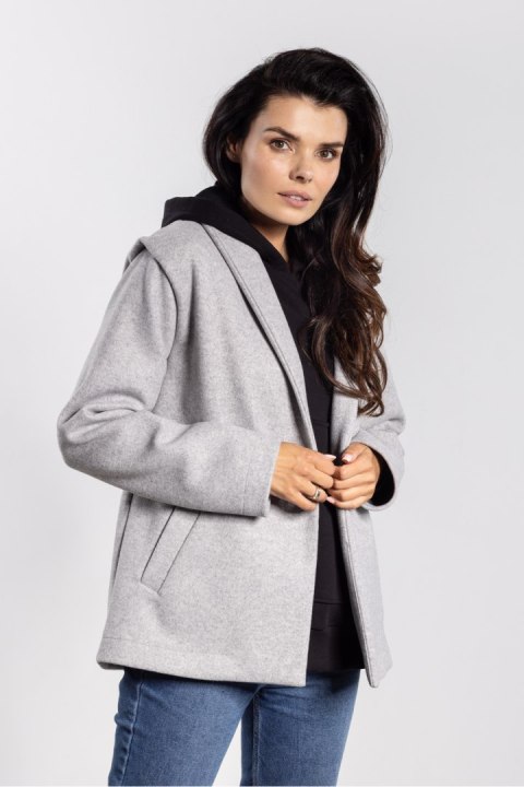 Kurtka Damska Model A752 Grey - awama Kurtka Damska Model A752 Grey - awama