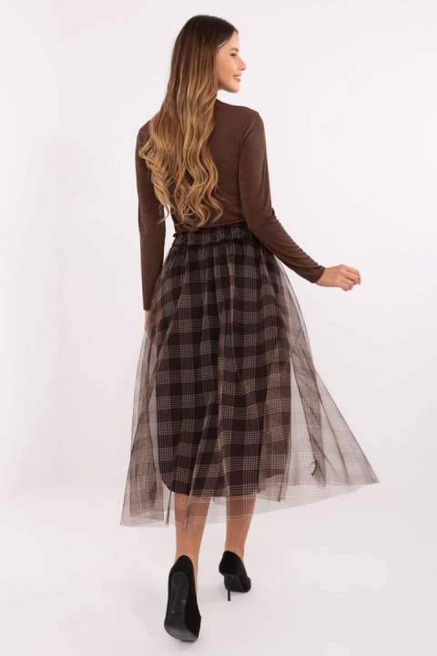 Spódnica Model MI-SD-271329-2.02 Brown - Italy Moda Spódnica Model MI-SD-271329-2.02 Brown - Italy Moda