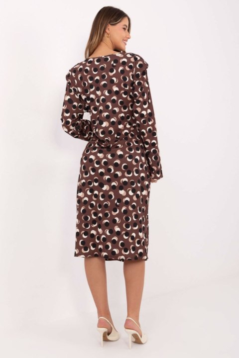 Sukienka Model IT-SK-20057.21P Brown - Rue Paris Sukienka Model IT-SK-20057.21P Brown - Rue Paris