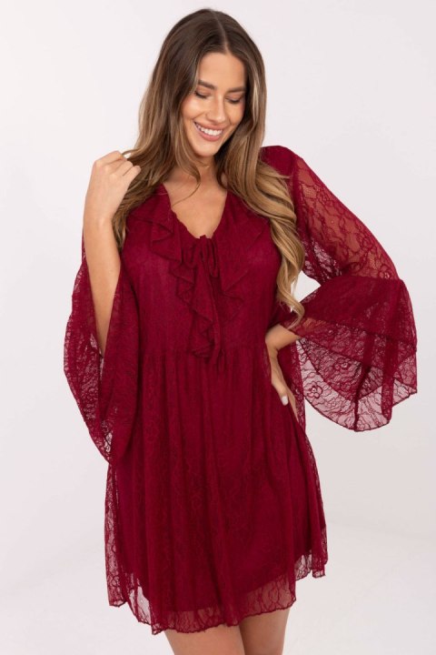 Sukienka Model MI-SK-62435.16 Bordo - Italy Moda Sukienka Model MI-SK-62435.16 Bordo - Italy Moda