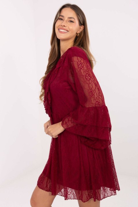Sukienka Model MI-SK-62435.16 Bordo - Italy Moda Sukienka Model MI-SK-62435.16 Bordo - Italy Moda