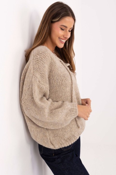 Sweter Damski Model MI-SW-0919.18 Beige - Italy Moda