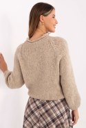Sweter Damski Model MI-SW-1311.31 Beige - Italy Moda