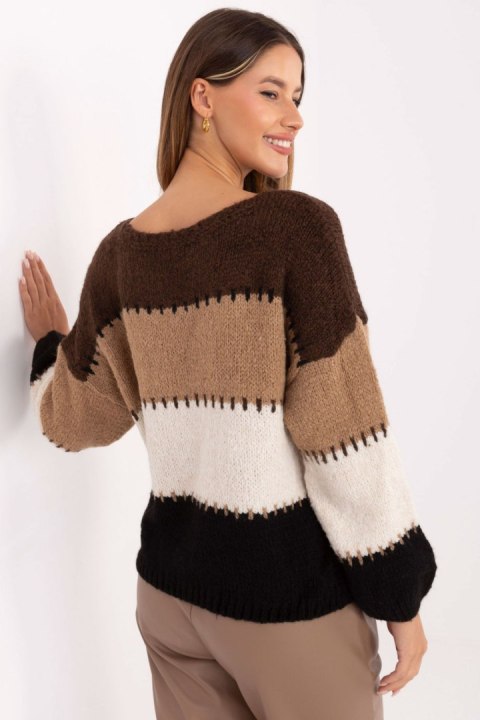 Sweter Damski Model MI-SW-2309.95 Brown - Italy Moda