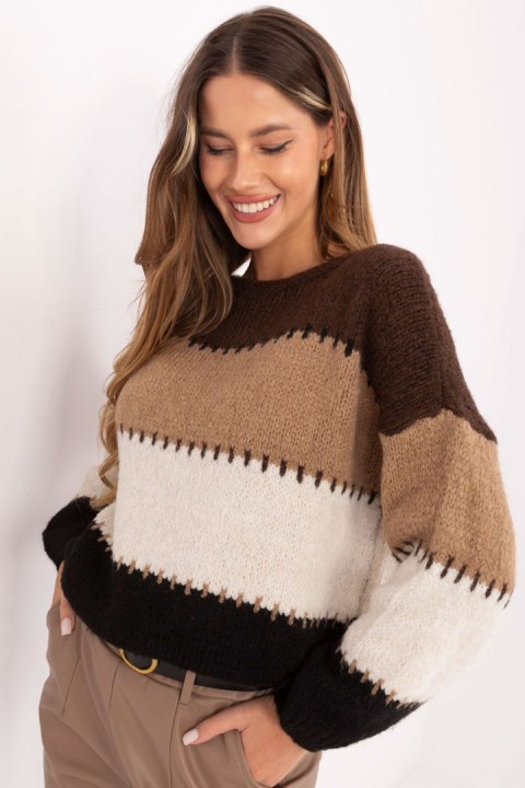 Sweter Damski Model MI-SW-2309.95 Brown - Italy Moda