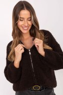 Sweter Damski Model MI-SW-3WB219.21 Dark Brown - Rue Paris Sweter Damski Model MI-SW-3WB219.21 Dark Brown - Rue Paris
