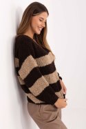 Sweter Damski Model MI-SW-WK3031.22 Dark Brown - Italy Moda