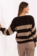 Sweter Damski Model MI-SW-WK3031.22 Dark Brown - Italy Moda