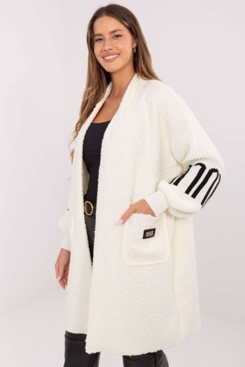 Sweter Kardigan Model IT-SW-80678.84 Ecru - Factory Price Sweter Kardigan Model IT-SW-80678.84 Ecru - Factory Price