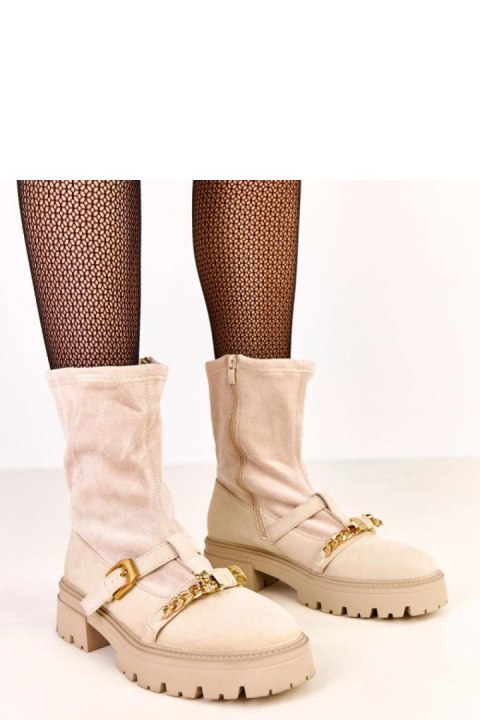 Botki Model Hariet D9220 Beige - Solea