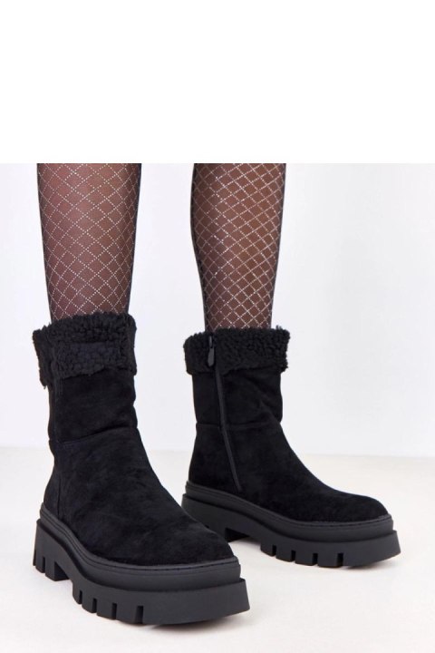 Botki Model Kalerej XH9369-1 Black - Solea Botki Model Kalerej XH9369-1 Black - Solea