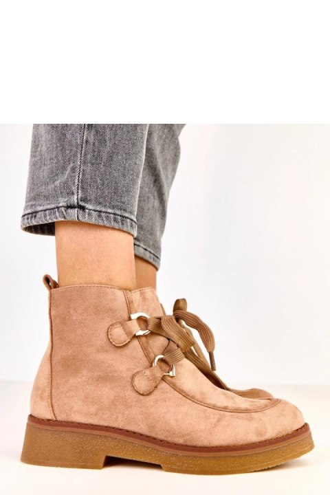 Botki Model Katrins A8226 Beige - Solea Botki Model Katrins A8226 Beige - Solea