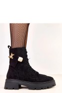 Botki Model Messey D9223 Black - Solea