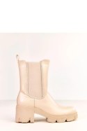 Botki Model Rimina K322 Beige - Solea Botki Model Rimina K322 Beige - Solea