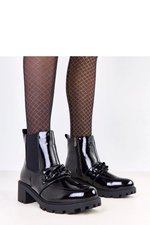 Botki Model Sentley D8793-2 Black - Solea Botki Model Sentley D8793-2 Black - Solea