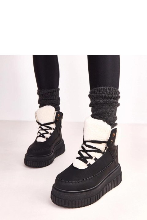 Botki Sportowe Model Lorraine ZH15 Black - Solea Botki Sportowe Model Lorraine ZH15 Black - Solea