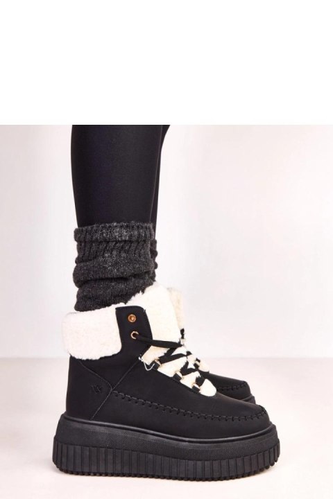 Botki Sportowe Model Lorraine ZH15 Black - Solea Botki Sportowe Model Lorraine ZH15 Black - Solea