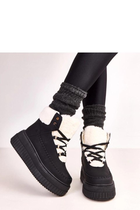 Botki Sportowe Model Lorraine ZH15 Black - Solea Botki Sportowe Model Lorraine ZH15 Black - Solea