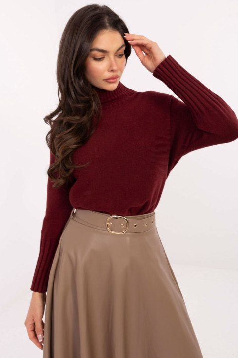 Golf Damski Model IT-SW-8003.18P Bordo - Rue Paris Golf Damski Model IT-SW-8003.18P Bordo - Rue Paris