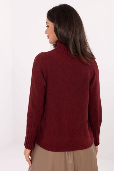 Golf Damski Model IT-SW-8003.18P Bordo - Rue Paris Golf Damski Model IT-SW-8003.18P Bordo - Rue Paris