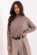 Golf Damski Model IT-SW-8003.18P Dark Beige - Rue Paris