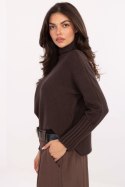 Golf Damski Model IT-SW-8003.18P Dark Brown - Rue Paris