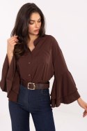 Koszula Damska Model MI-KS-3173.49 Brown - Rue Paris
