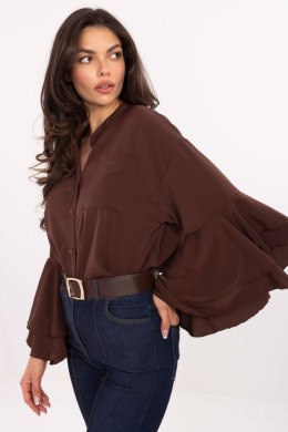 Koszula Damska Model MI-KS-3173.49 Brown - Rue Paris