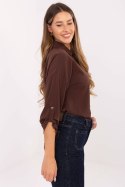 Koszula Damska Model MI-KS-4192.34 Dark Brown - Rue Paris