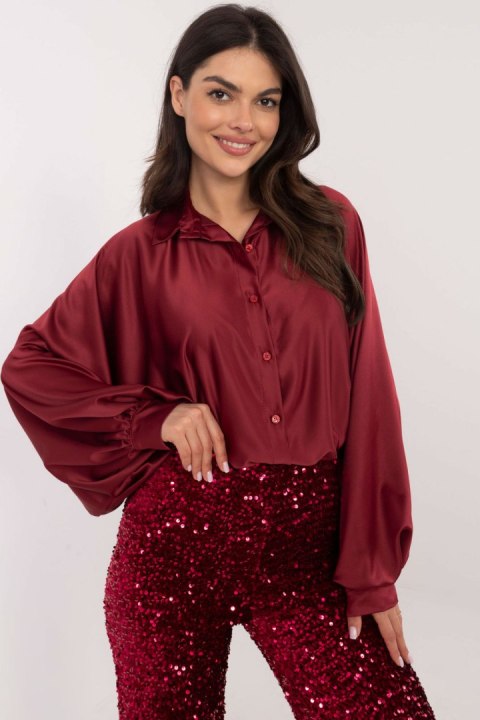Koszula Damska model DHJ-KS-15257.53P Bordo - Italy Moda Koszula Damska model DHJ-KS-15257.53P Bordo - Italy Moda