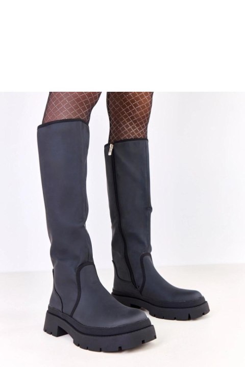 Kozaki Model Kortney AX2126-1 Black - Solea Kozaki Model Kortney AX2126-1 Black - Solea
