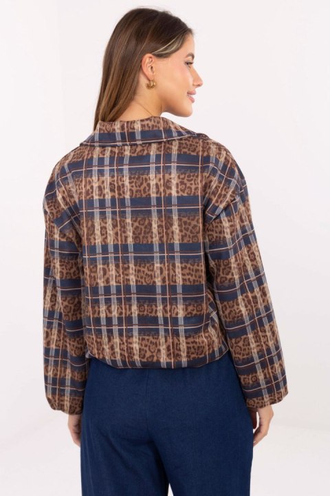 Kurtka Damska Model IT-KR-5773.23 Blue - Rue Paris Kurtka Damska Model IT-KR-5773.23 Blue - Rue Paris