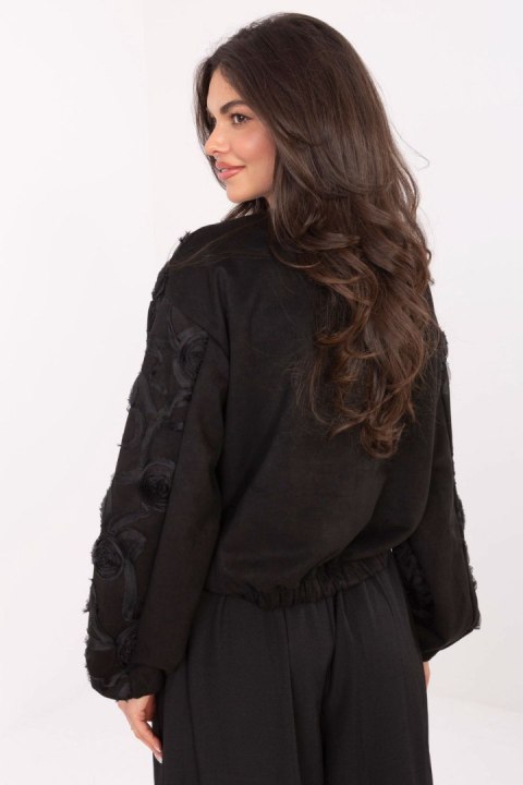 Kurtka Damska Model IT-KR-5776.66 Black - Rue Paris Kurtka Damska Model IT-KR-5776.66 Black - Rue Paris