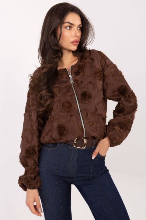 Kurtka Damska Model IT-KR-5776.66 Brown - Rue Paris Kurtka Damska Model IT-KR-5776.66 Brown - Rue Paris