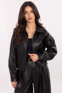 Kurtka Damska Model IT-KR-FL9707.34 Black - Rue Paris Kurtka Damska Model IT-KR-FL9707.34 Black - Rue Paris