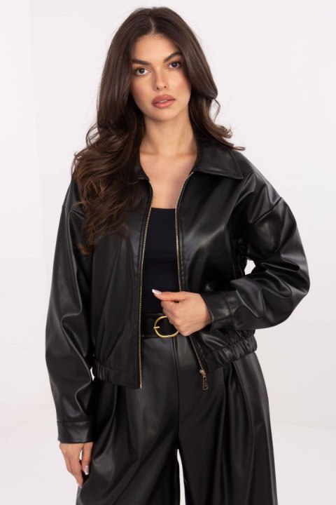 Kurtka Damska Model IT-KR-FL9707.34 Black - Rue Paris Kurtka Damska Model IT-KR-FL9707.34 Black - Rue Paris