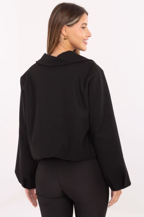 Kurtka Damska Model IT-KR-FL9725.08P Black - Rue Paris Kurtka Damska Model IT-KR-FL9725.08P Black - Rue Paris