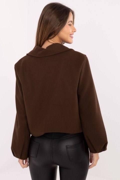 Kurtka Damska Model IT-KR-FL9725.08P Brown - Rue Paris Kurtka Damska Model IT-KR-FL9725.08P Brown - Rue Paris