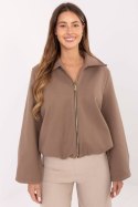 Kurtka Damska Model IT-KR-FL9725.08P Dark Beige - Rue Paris
