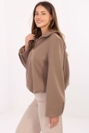 Kurtka Damska Model IT-KR-FL9725.08P Dark Beige - Rue Paris