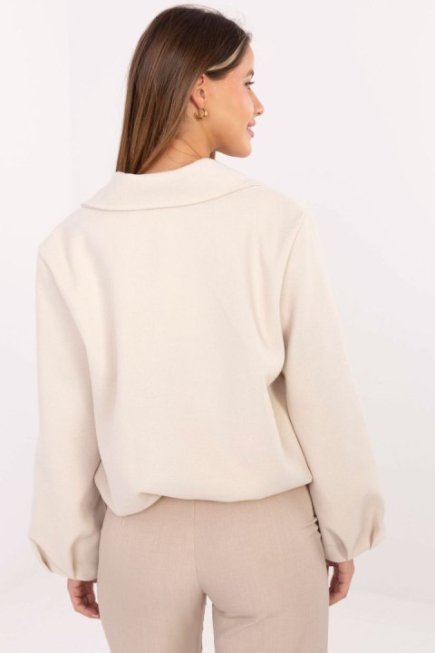 Kurtka Damska Model IT-KR-FL9725.08P Light Beige - Rue Paris Kurtka Damska Model IT-KR-FL9725.08P Light Beige - Rue Paris