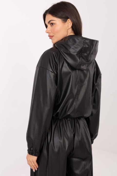 Kurtka Damska Model IT-KR-FL9729.15P Black - Rue Paris Kurtka Damska Model IT-KR-FL9729.15P Black - Rue Paris