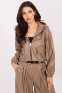 Kurtka Damska Model IT-KR-FL9729.15P Dark Beige - Rue Paris