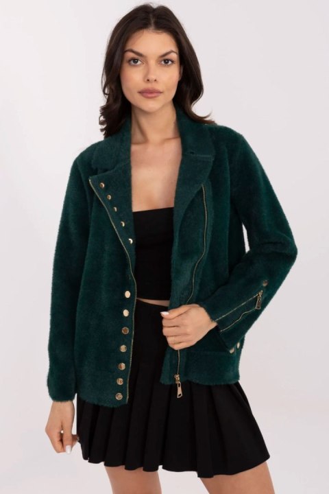 Kurtka Damska Model MBM-KR-L176.87 Dark Green - MBM Kurtka Damska Model MBM-KR-L176.87 Dark Green - MBM