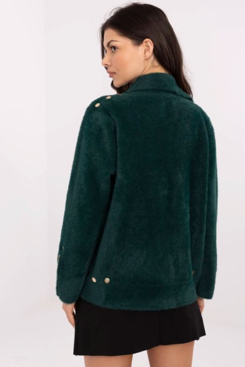 Kurtka Damska Model MBM-KR-L176.87 Dark Green - MBM Kurtka Damska Model MBM-KR-L176.87 Dark Green - MBM